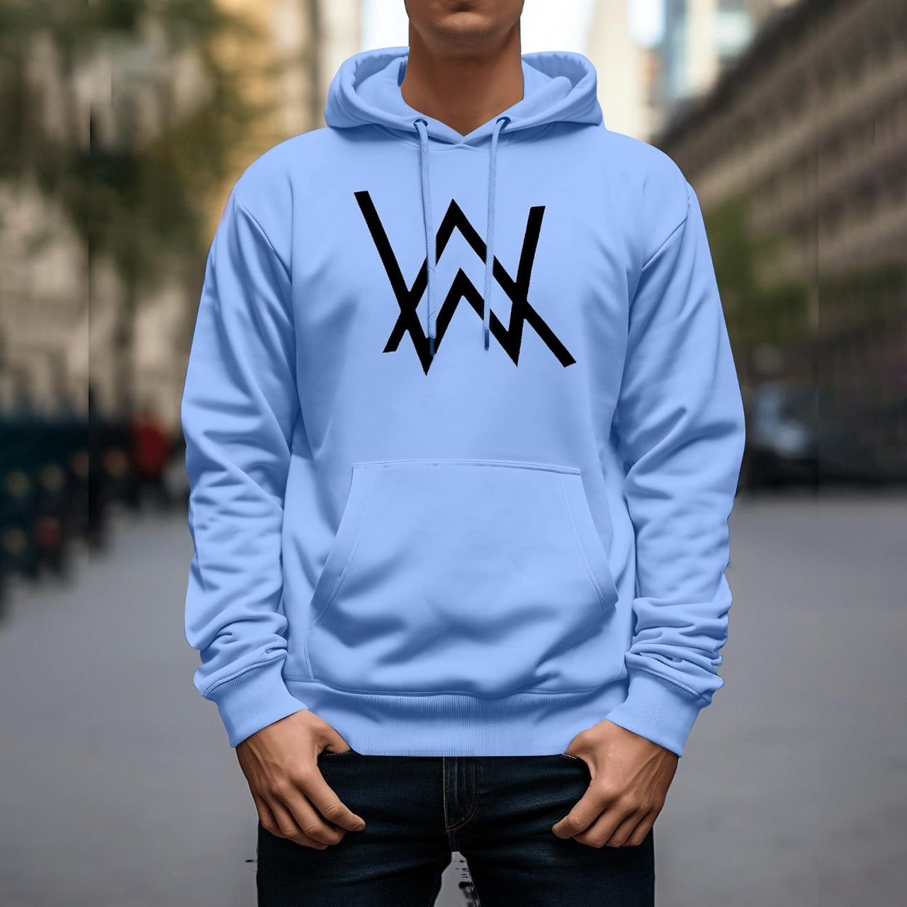 Full Sleeve Printed Fashion Hooded Sweatshirt for Men