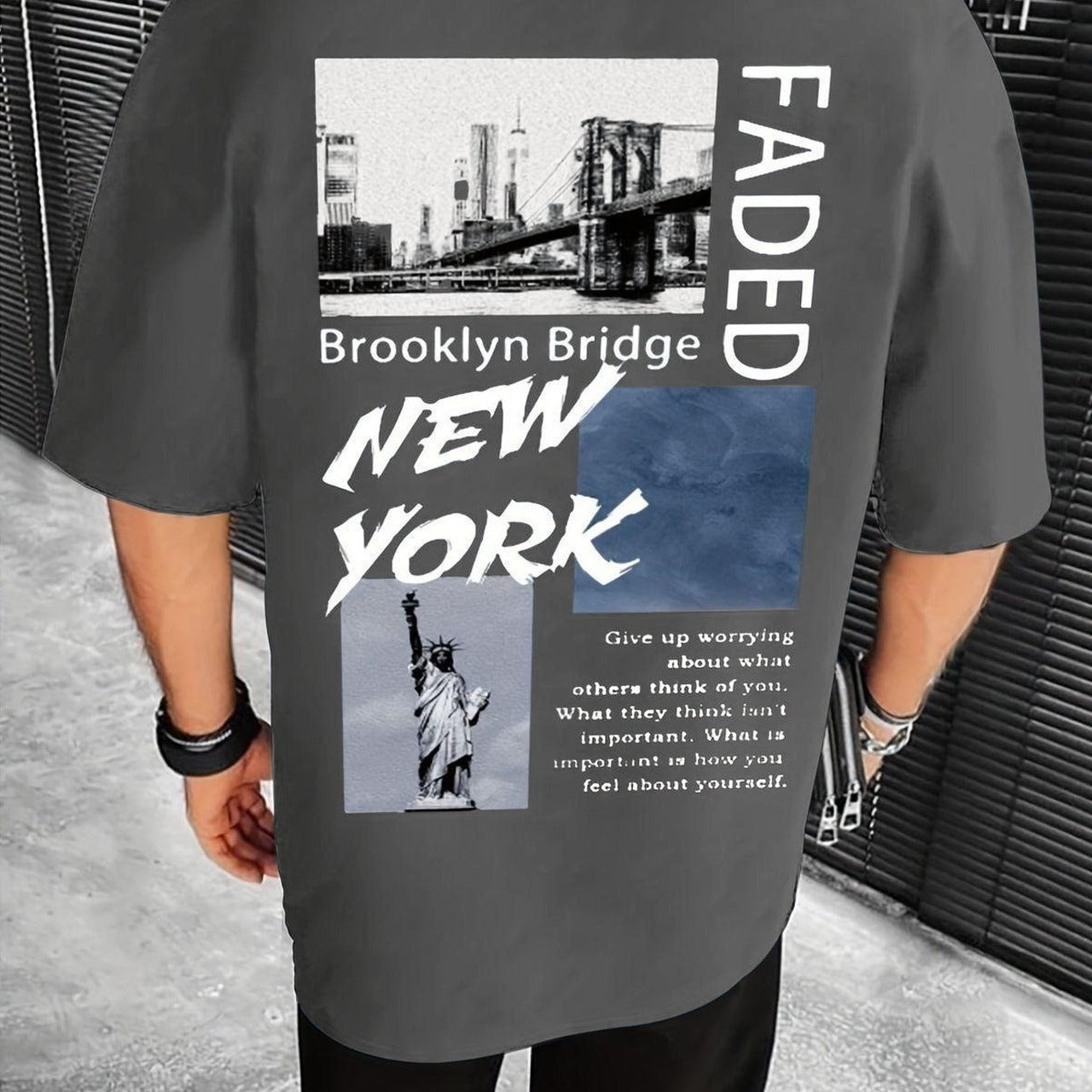 Graphics Printed Oversized Style Casual T-shirt For Men