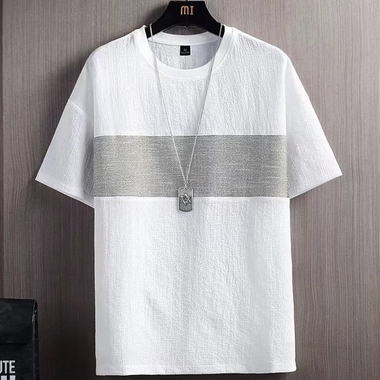 Easy Slim Fit Short Sleeve Party T -Shirt for Men