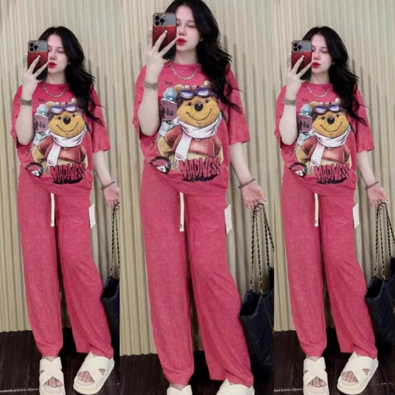 Graphics Printed Fashion T-shirt & Pants for Women