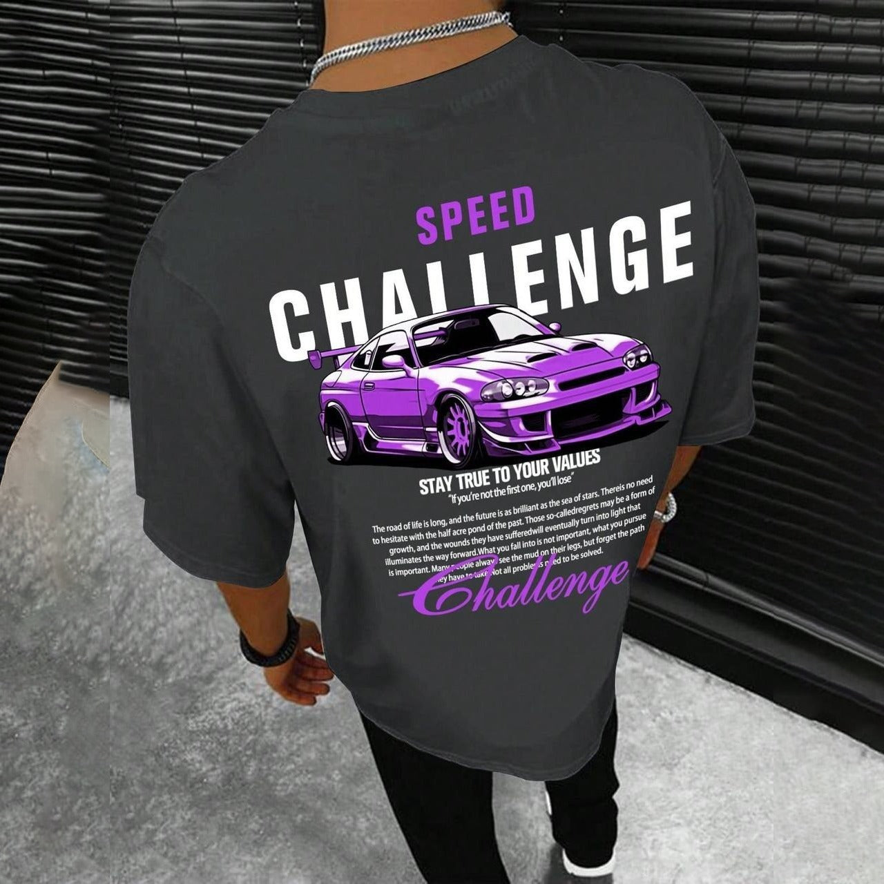 Latest Fashion Car Printed Style T-shirt for Men