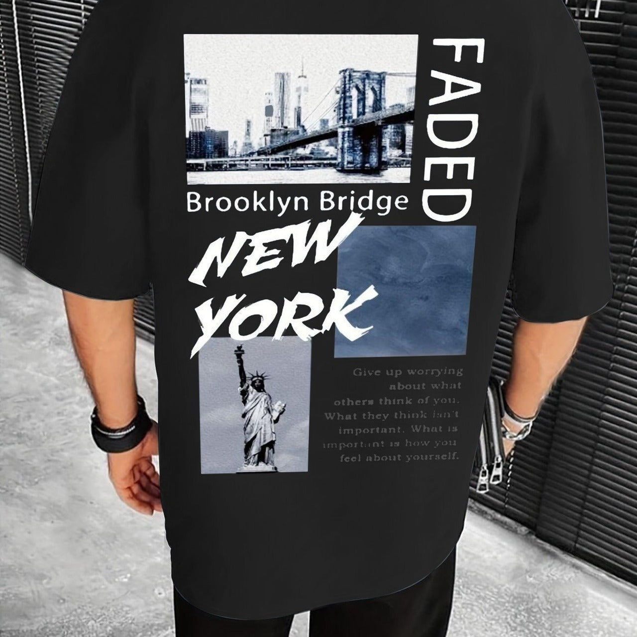 Graphics Printed Oversized Style Casual T-shirt For Men