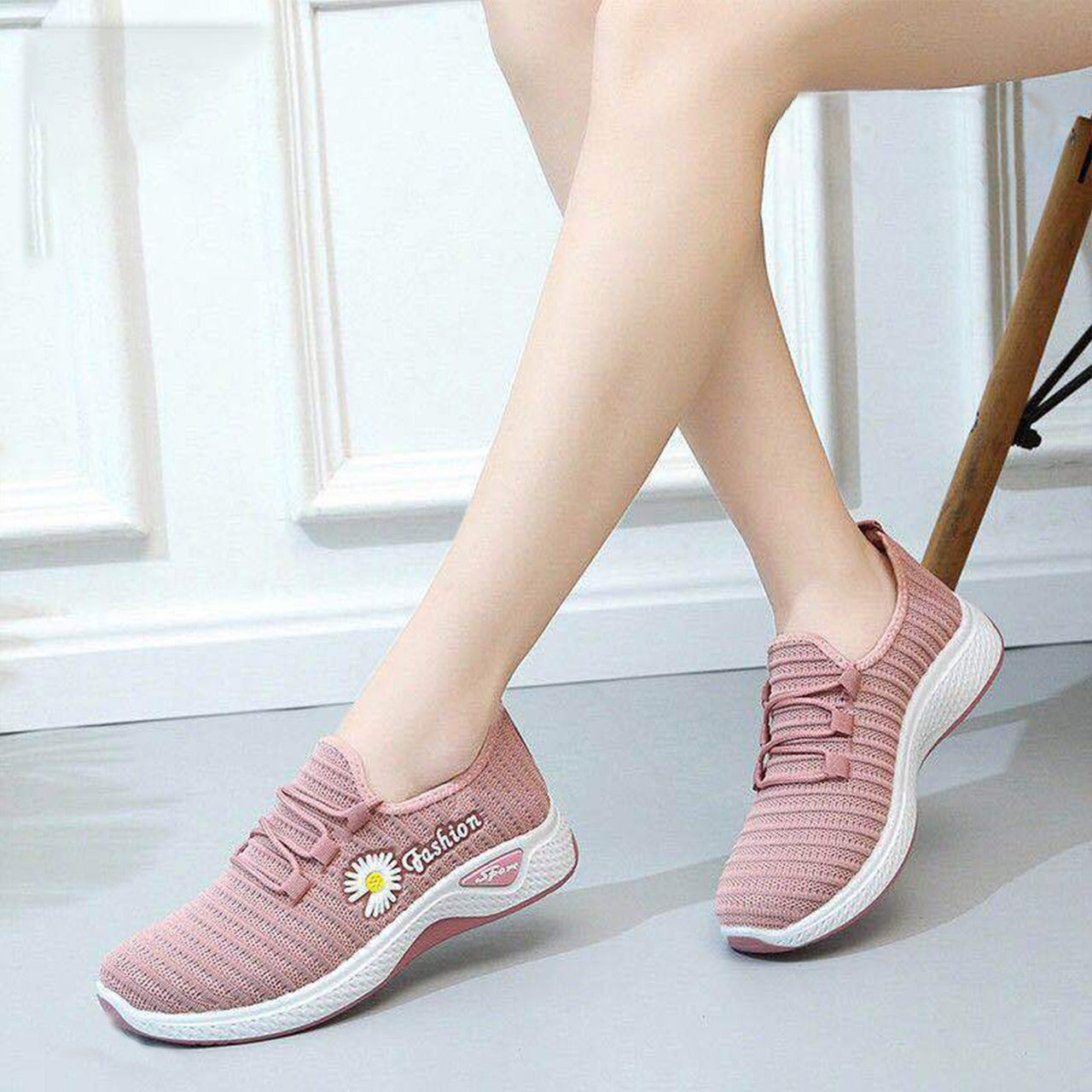Solid Color Slip On Casual Shoes for Women