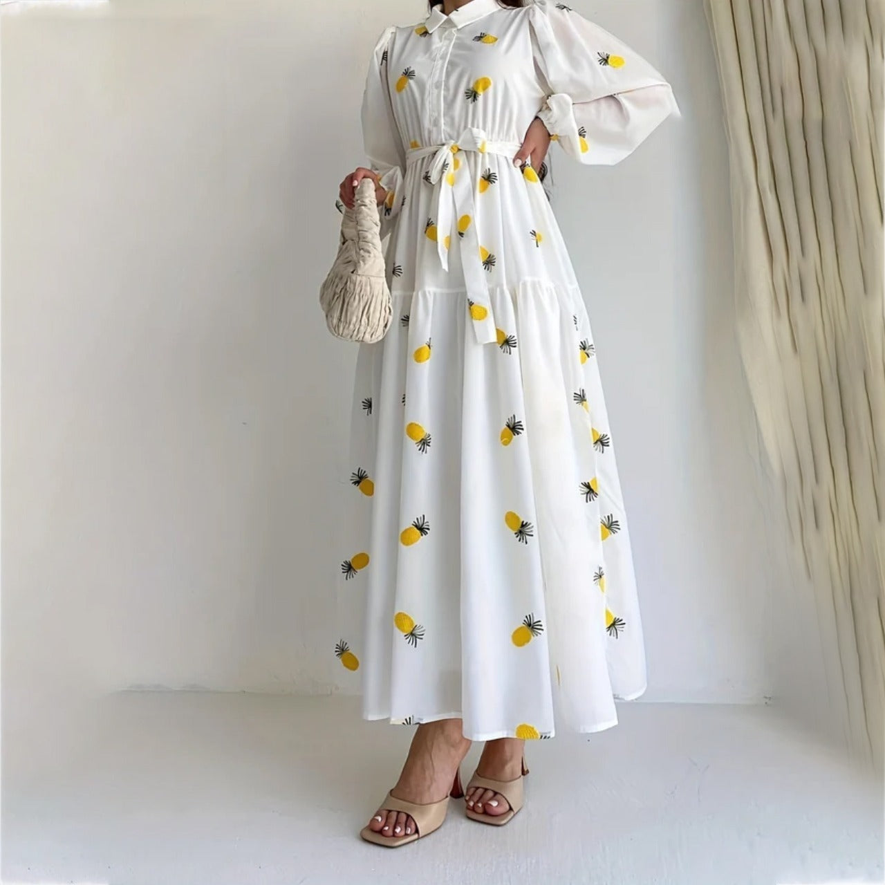 Maxi Long Printed Dress for Ladies