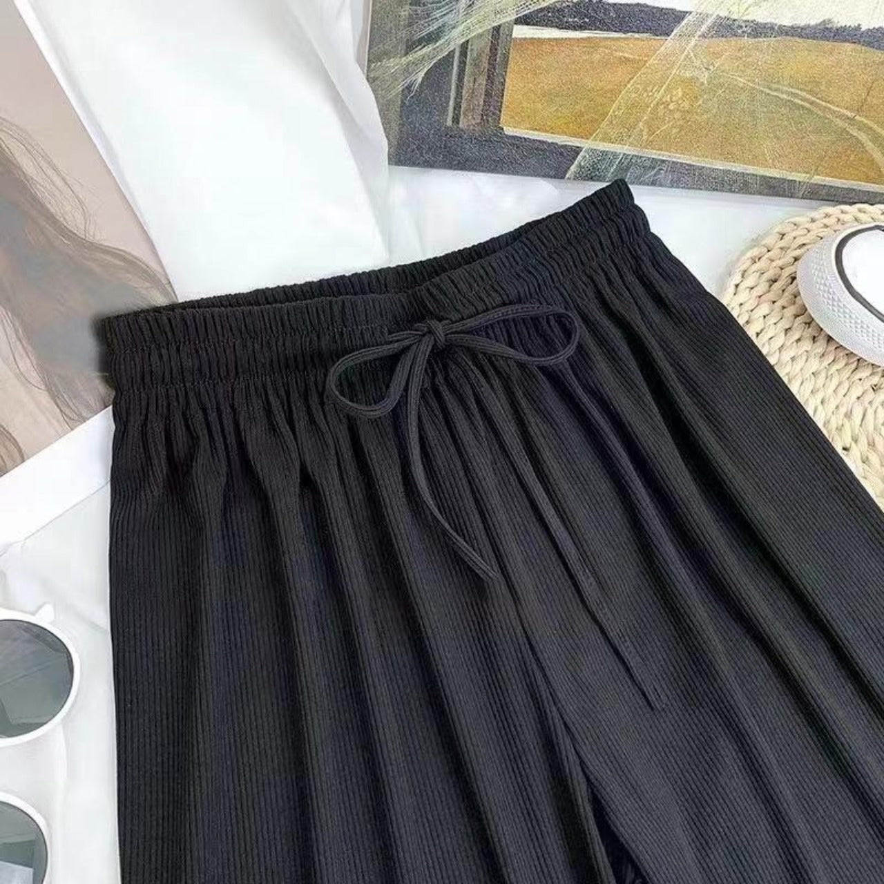 Latest High Waist Korean Solid Pants for Women