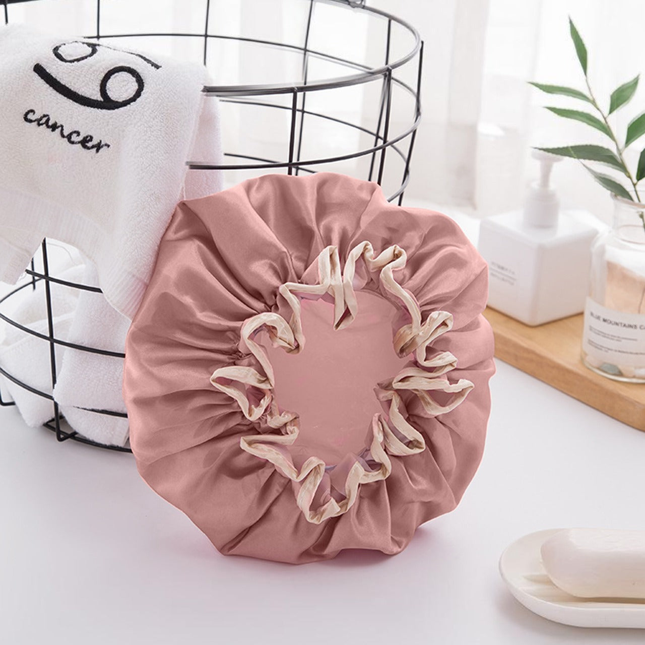Reusable Bathing Shower Cap for Women