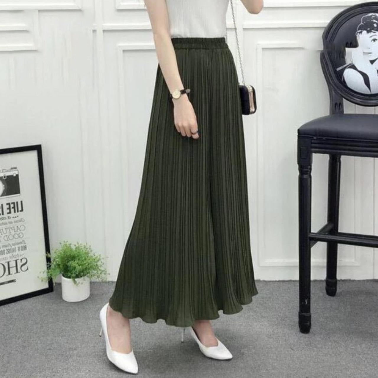 Korean Fashion Solid Wide Leg Loose Pant for Women