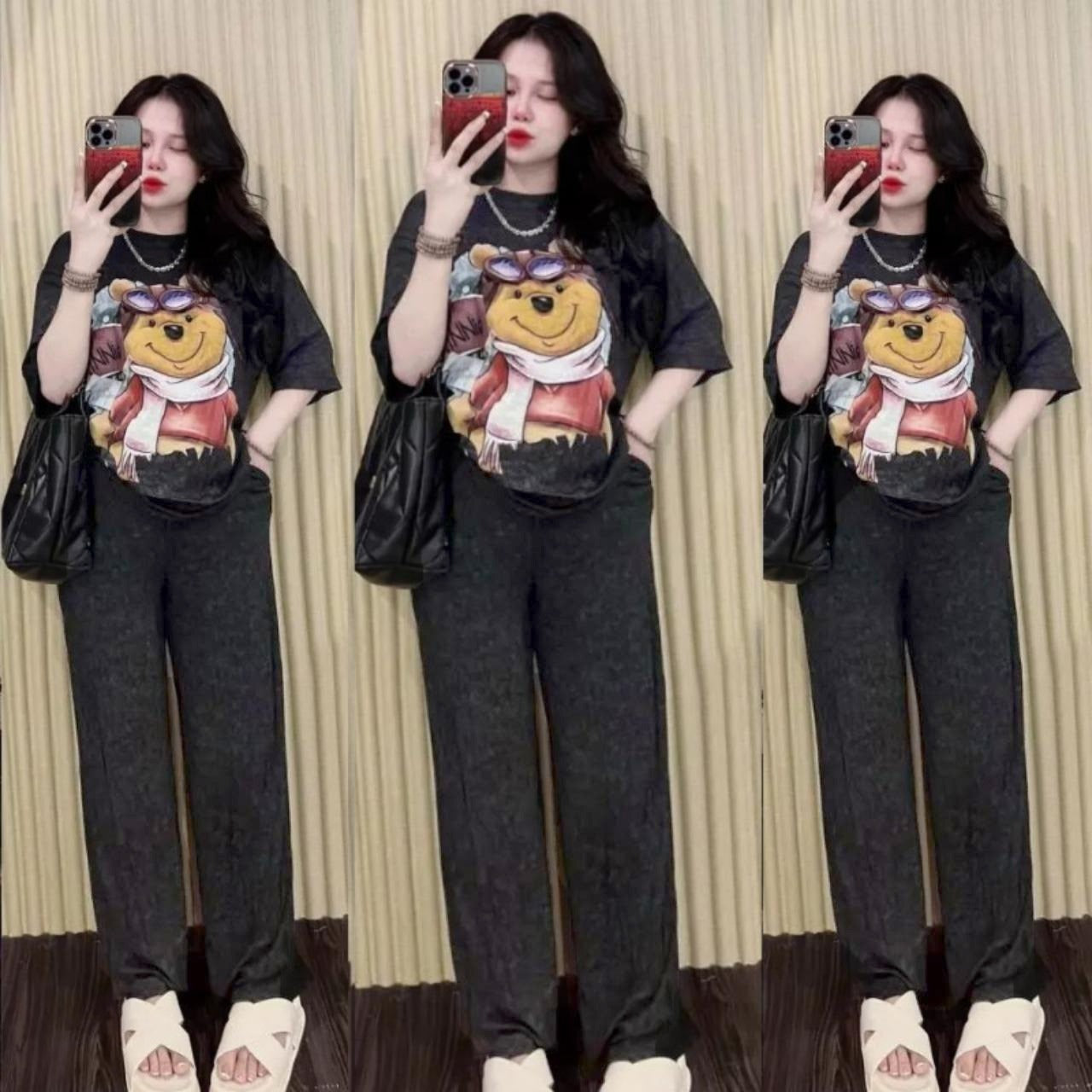 Graphics Printed Fashion T-shirt & Pants for Women