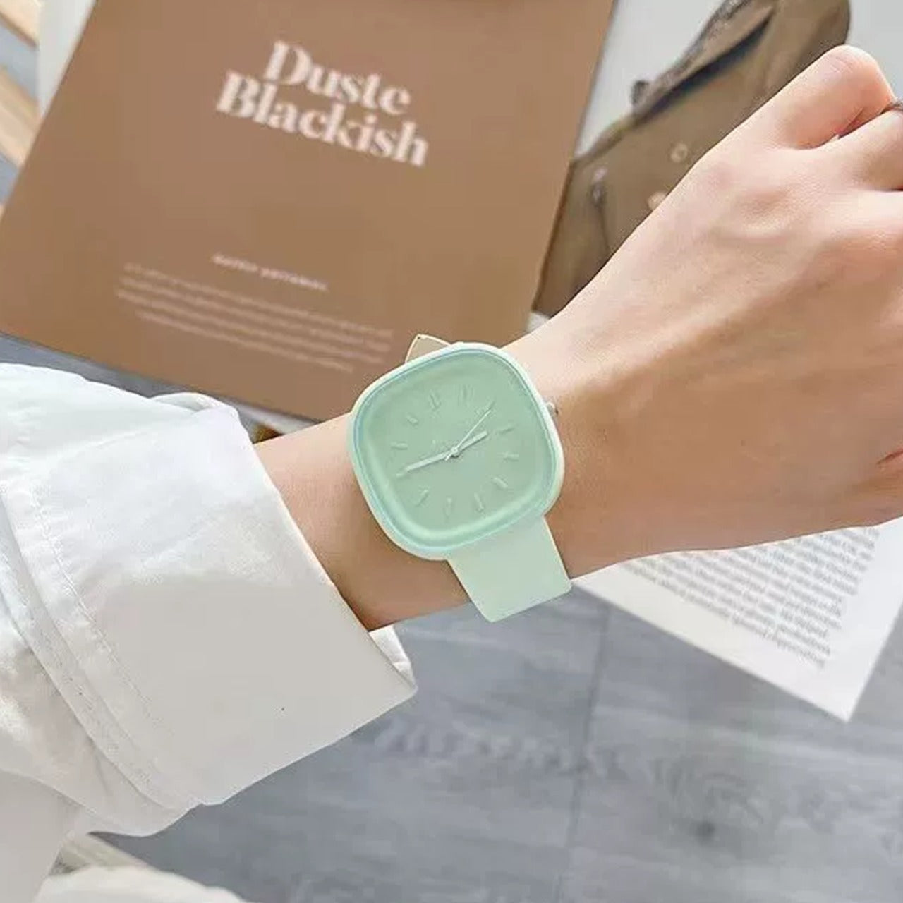 Square Shape Women's Casual Style Quarts Watch