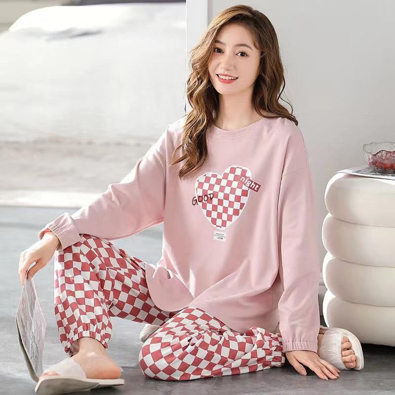 New Full Sleeve Style Graphic Printed Pajamas for Women
