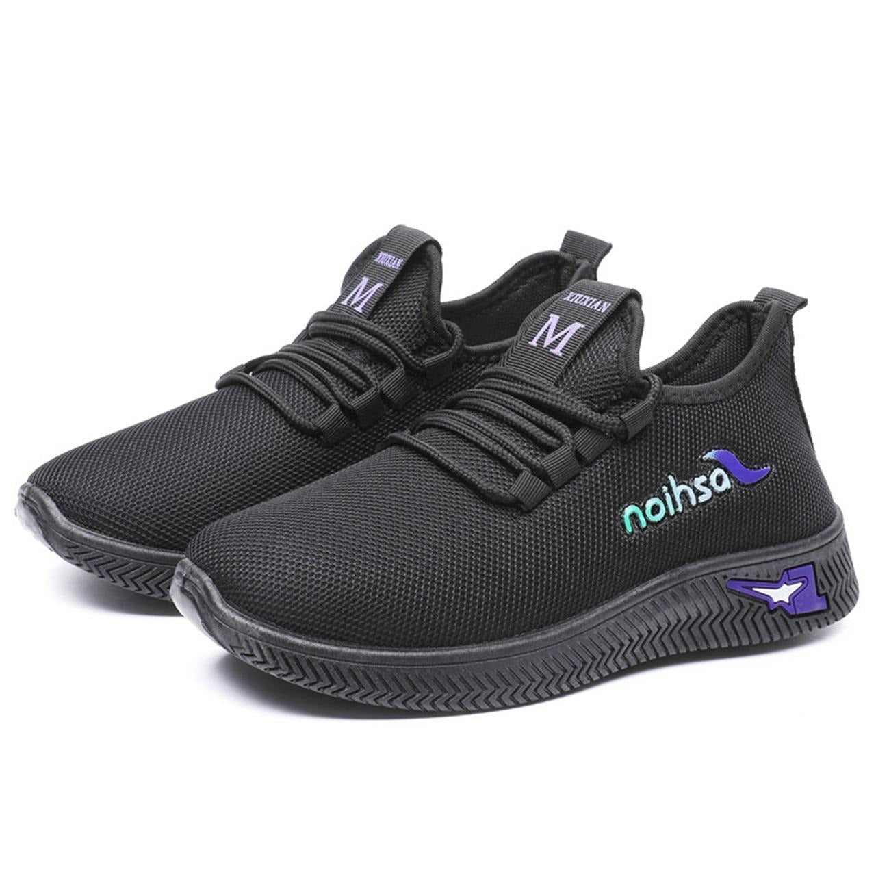 Runner Fashion Solid Mesh Breathable Sneakers for Women