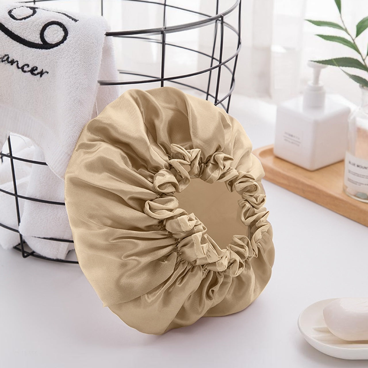Reusable Bathing Shower Cap for Women