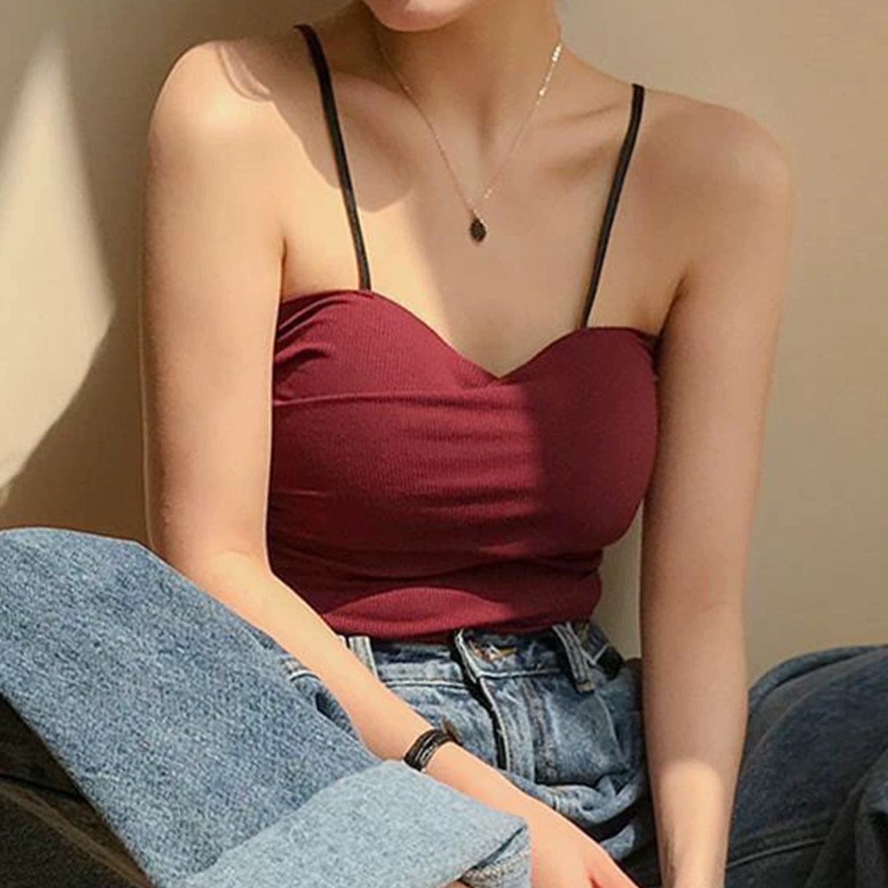 Latest Solid Fashion Sexy Crop Tank Top for Women