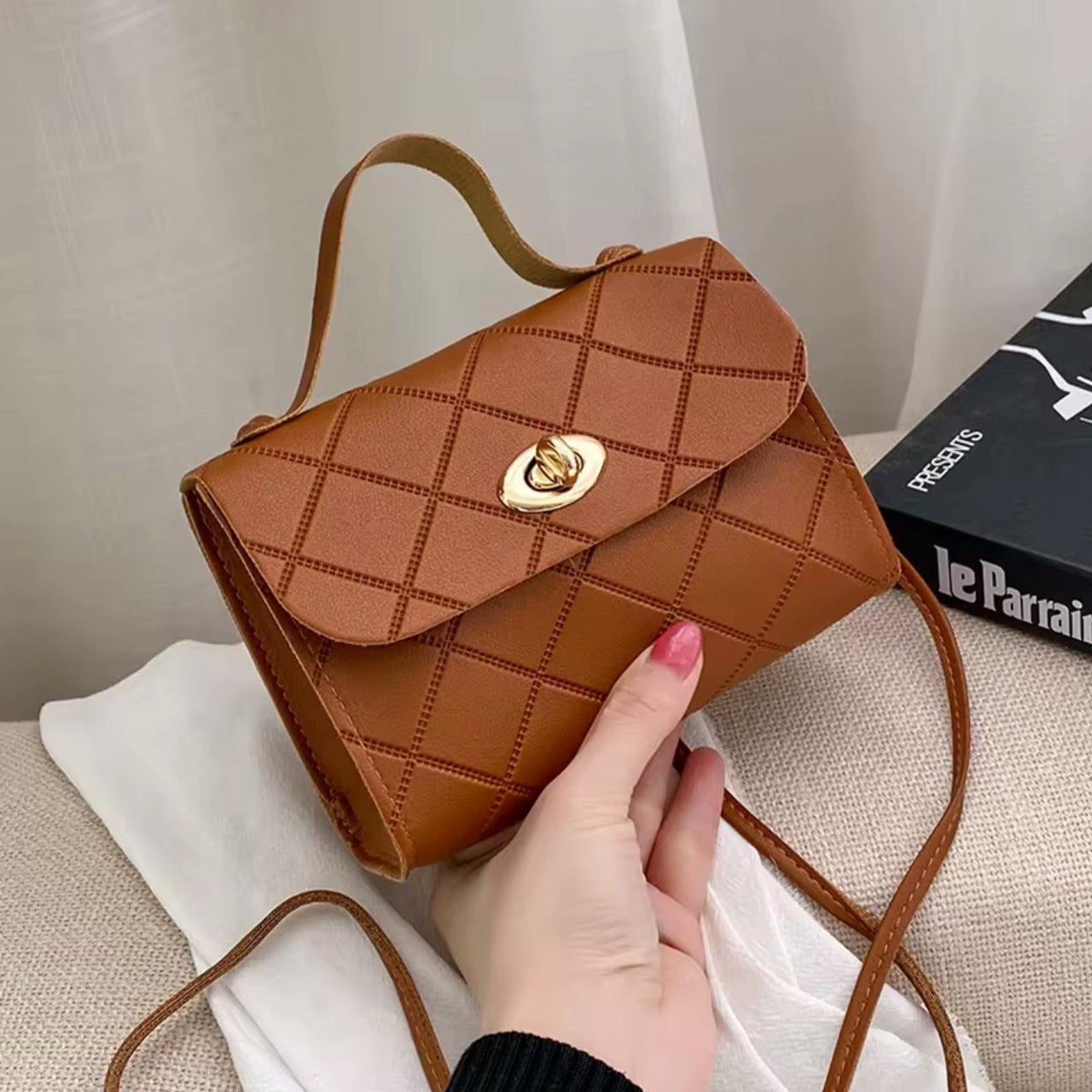 Travel Fashion Solid Minimal Shoulder Handbag for Women
