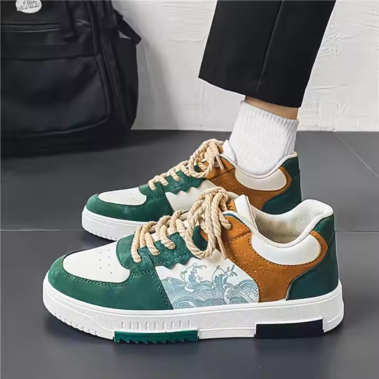 Design Printed Fashion Thick Sole Unisex Shoes