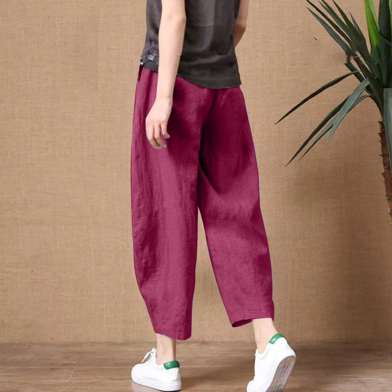 Solid Fashion New Wide Leg Party Outdoor Wear Pants for Women
