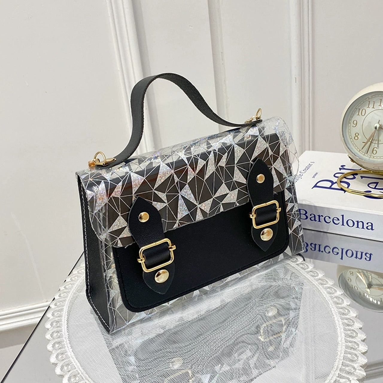 Minimal Design Pattern Handbag for Women