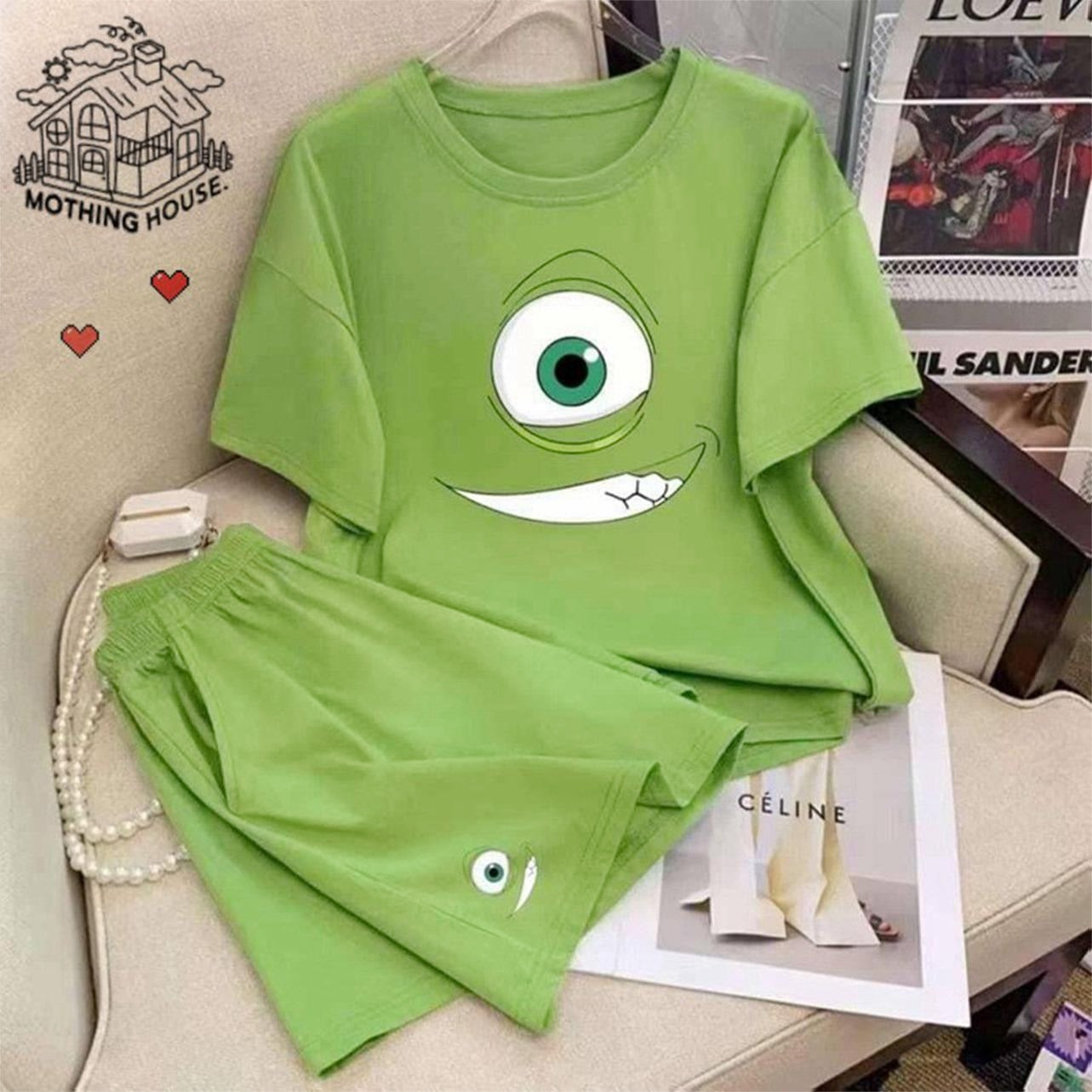 Eye Design Fashion T-shirt & Shorts for Women