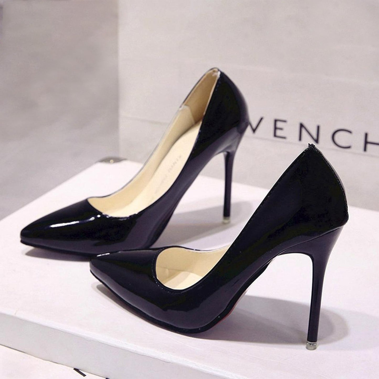 Party Wear Queen Style Pointed High Heel Pumps Shoes for Women