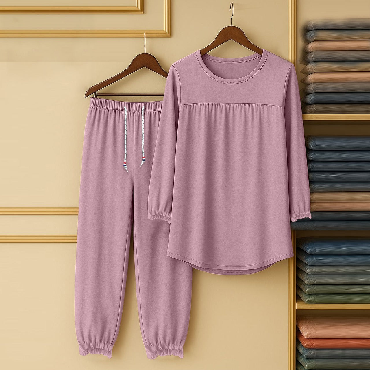 Long Sleeve Casual Summer Bamboo Loungewear Pajama