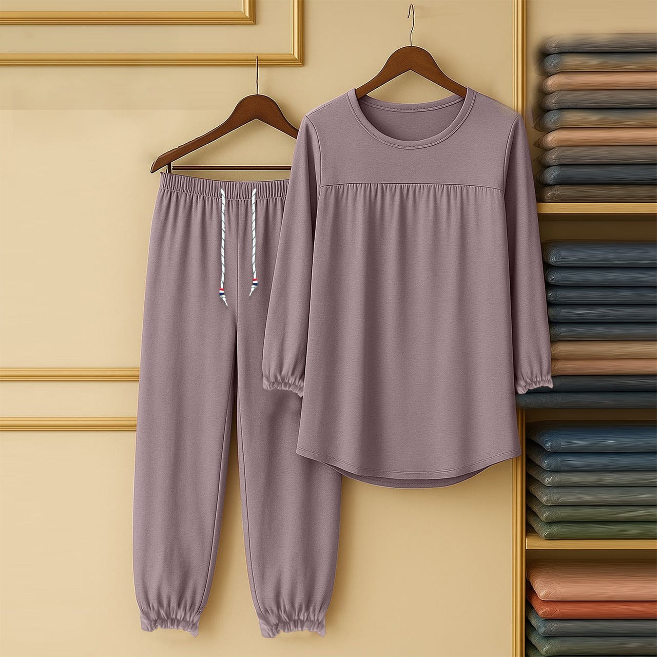 Long Sleeve Casual Summer Bamboo Loungewear Pajama