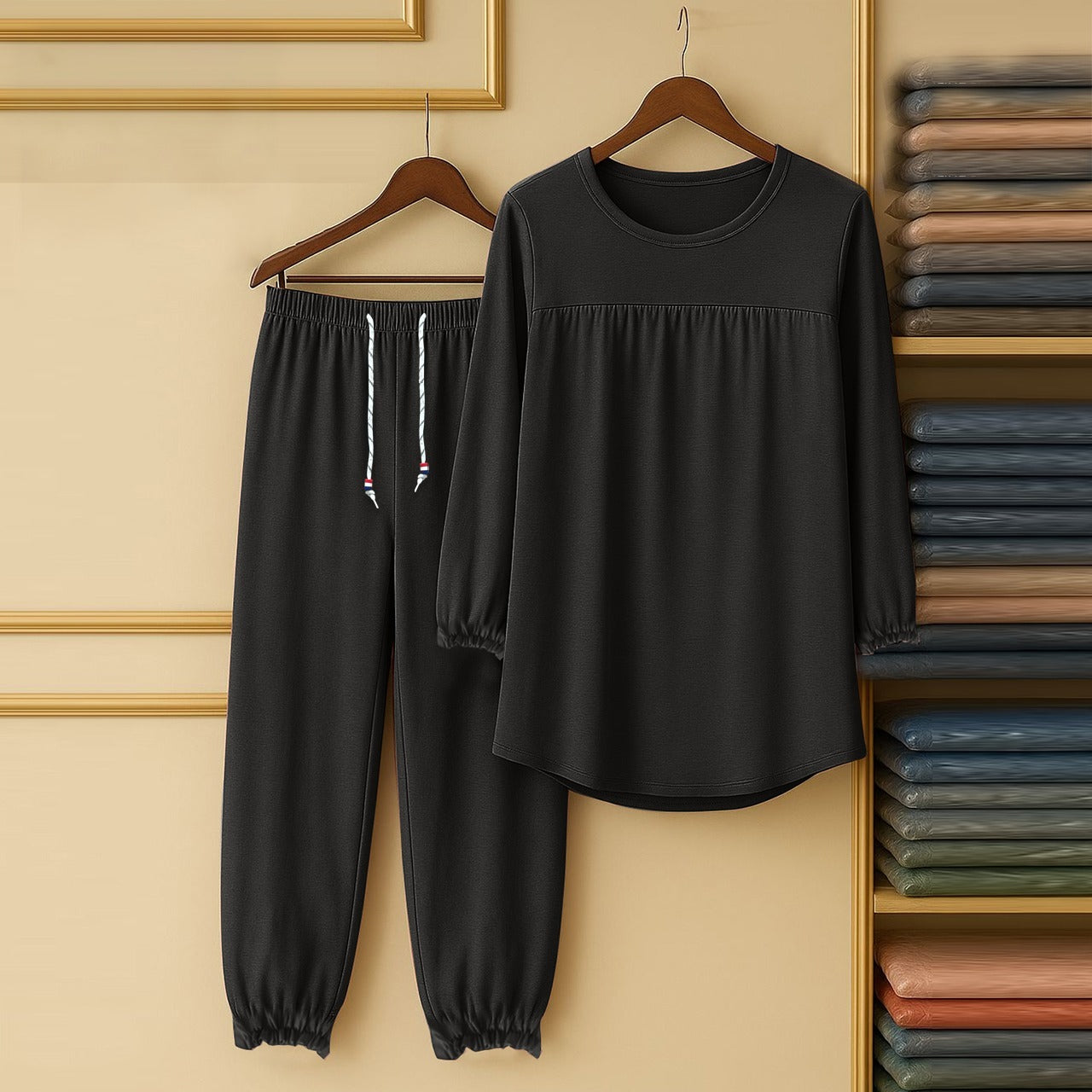 Long Sleeve Casual Summer Bamboo Loungewear Pajama