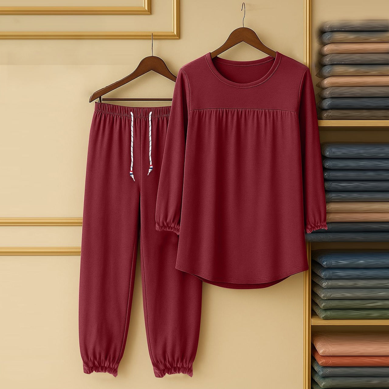Long Sleeve Casual Summer Bamboo Loungewear Pajama