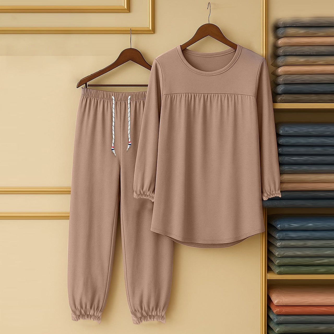 Long Sleeve Casual Summer Bamboo Loungewear Pajama