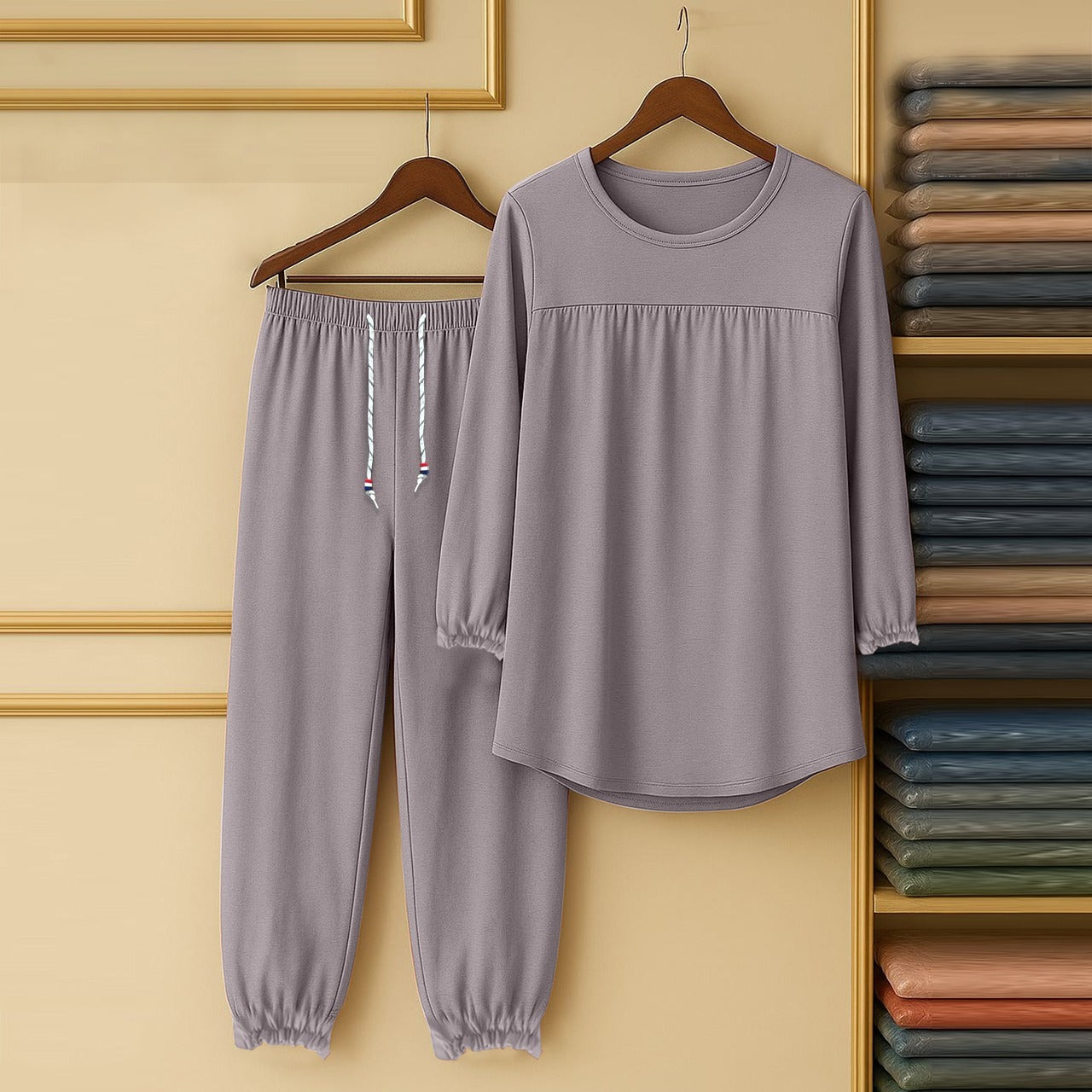 Long Sleeve Casual Summer Bamboo Loungewear Pajama