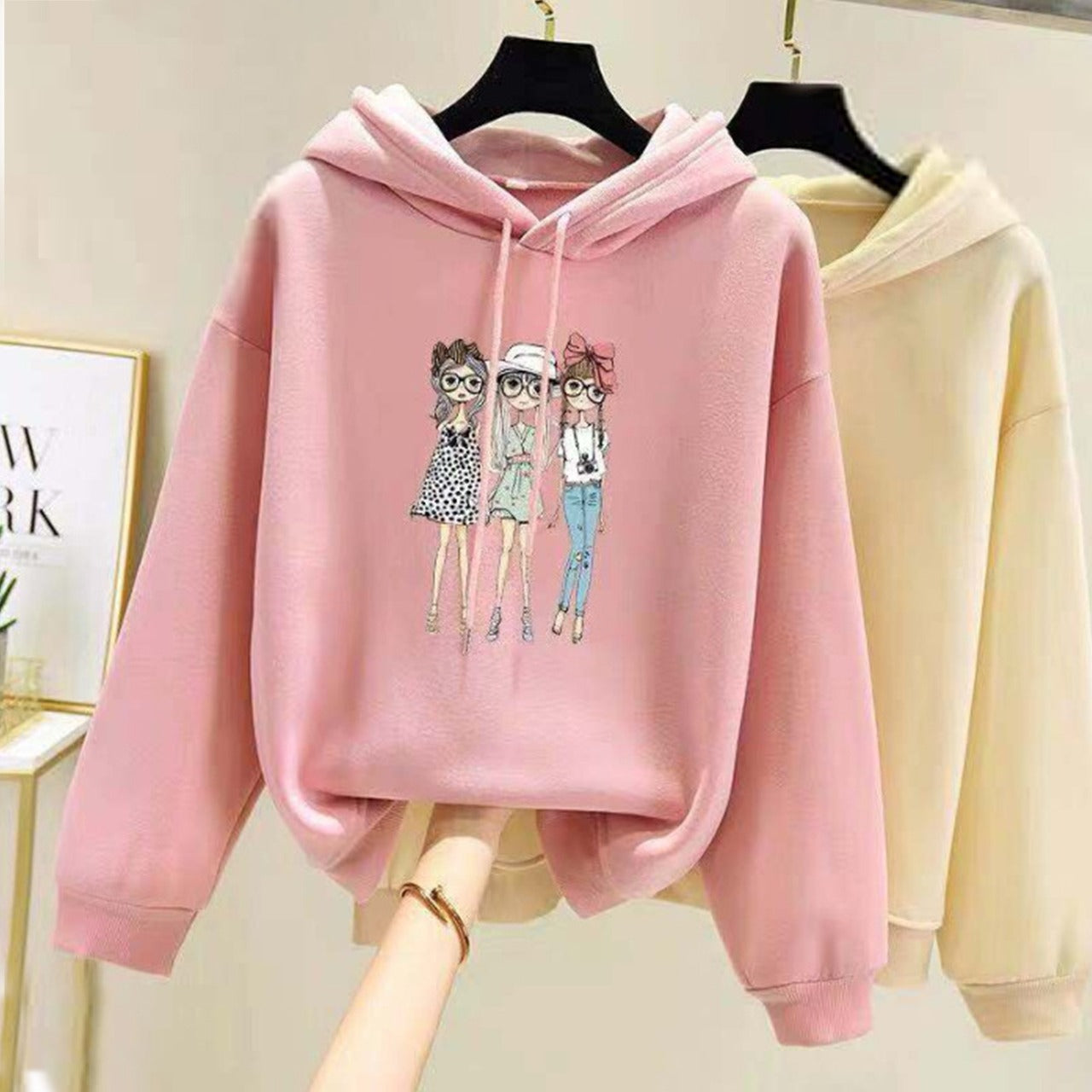 Graphic Printed Cute Fashion Hoodies for Women