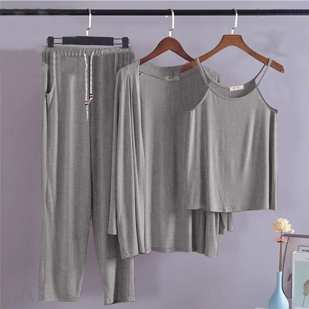 Solid Color Sleep Night Wear Pajamas for Women