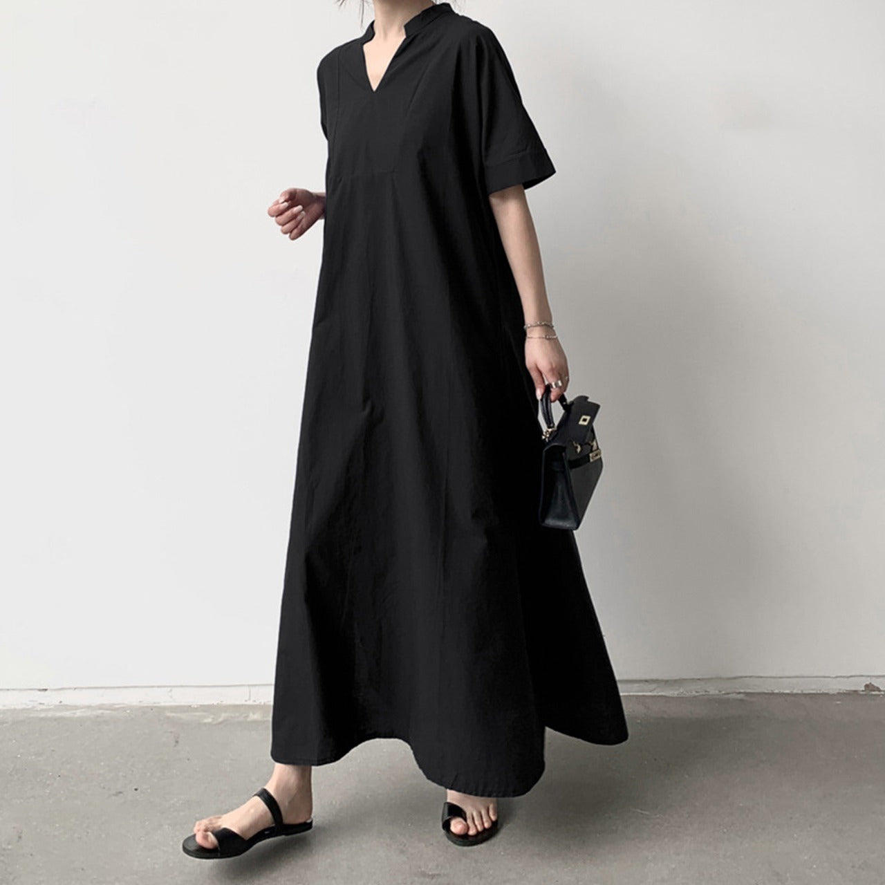 Ladies Latest Fashion Long Retro Style Office Dress for Women