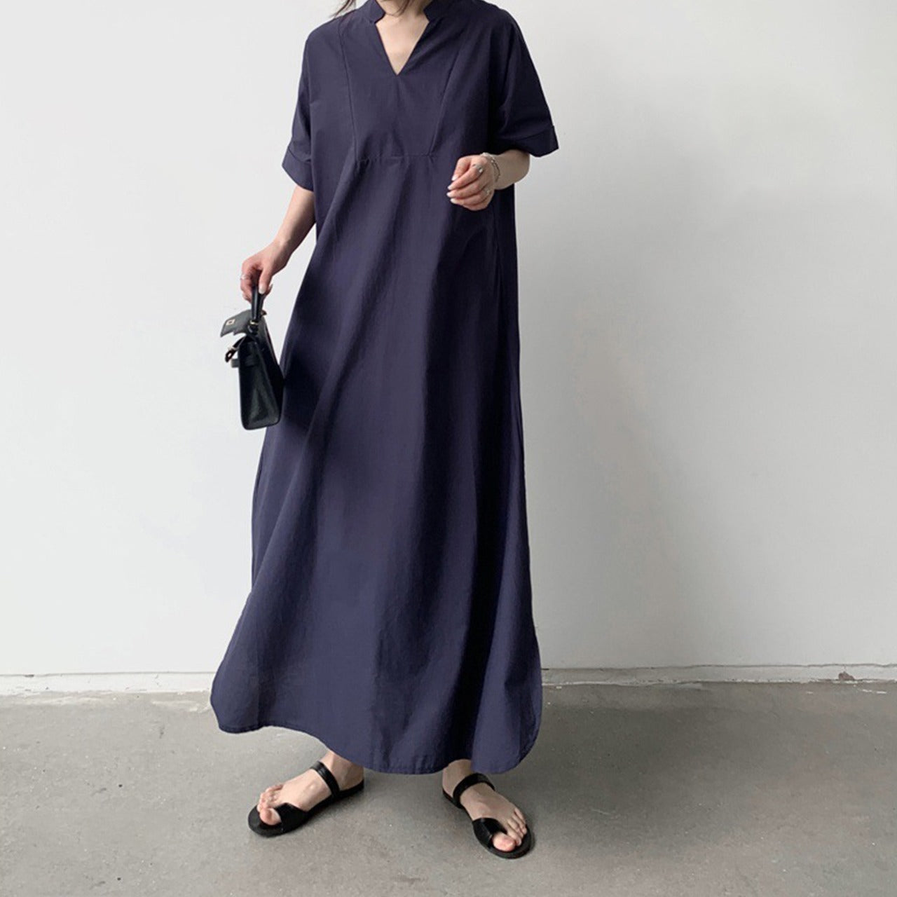 Ladies Latest Fashion Long Retro Style Office Dress for Women
