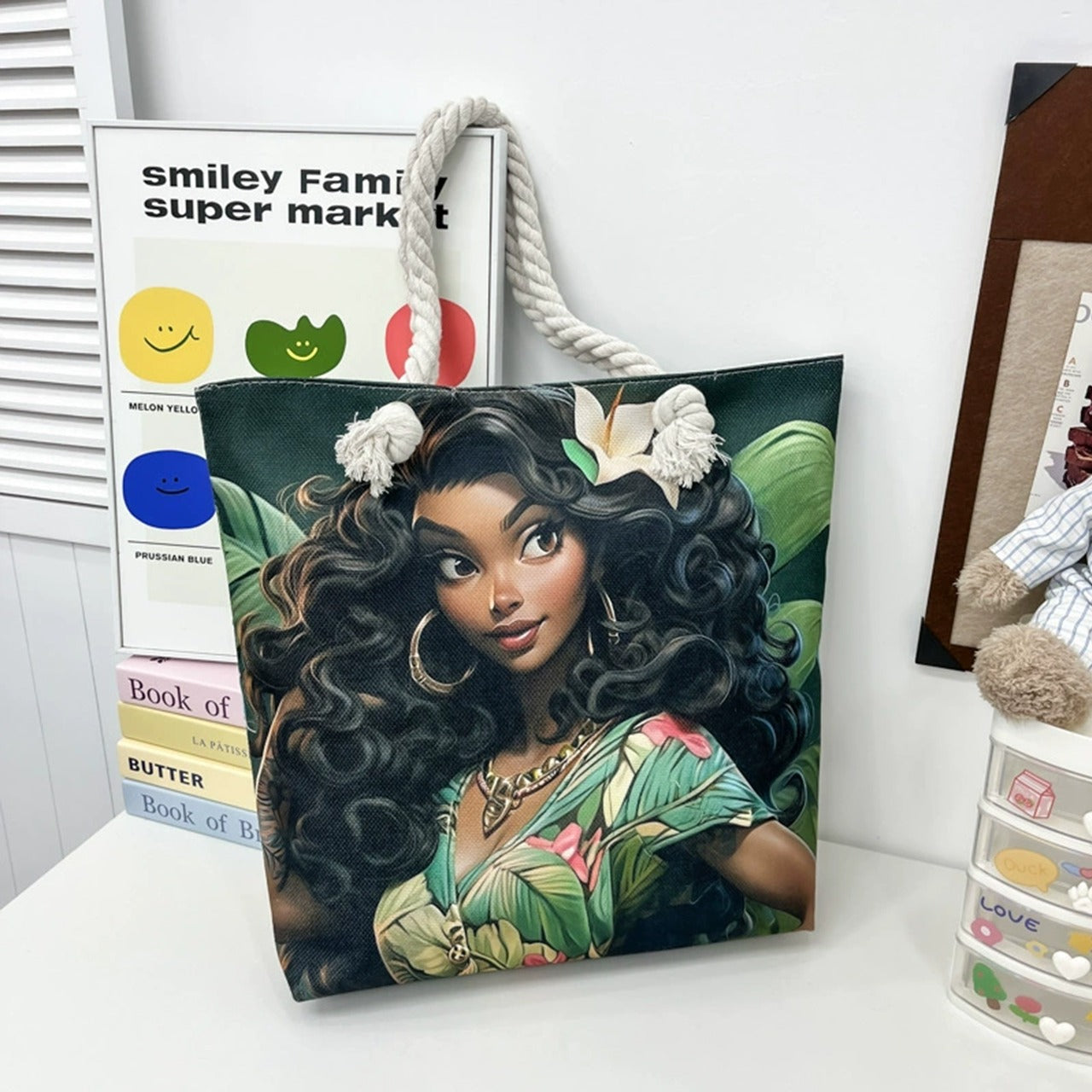 Graphics Anime Printed Tote Large Capacity Bags for Women