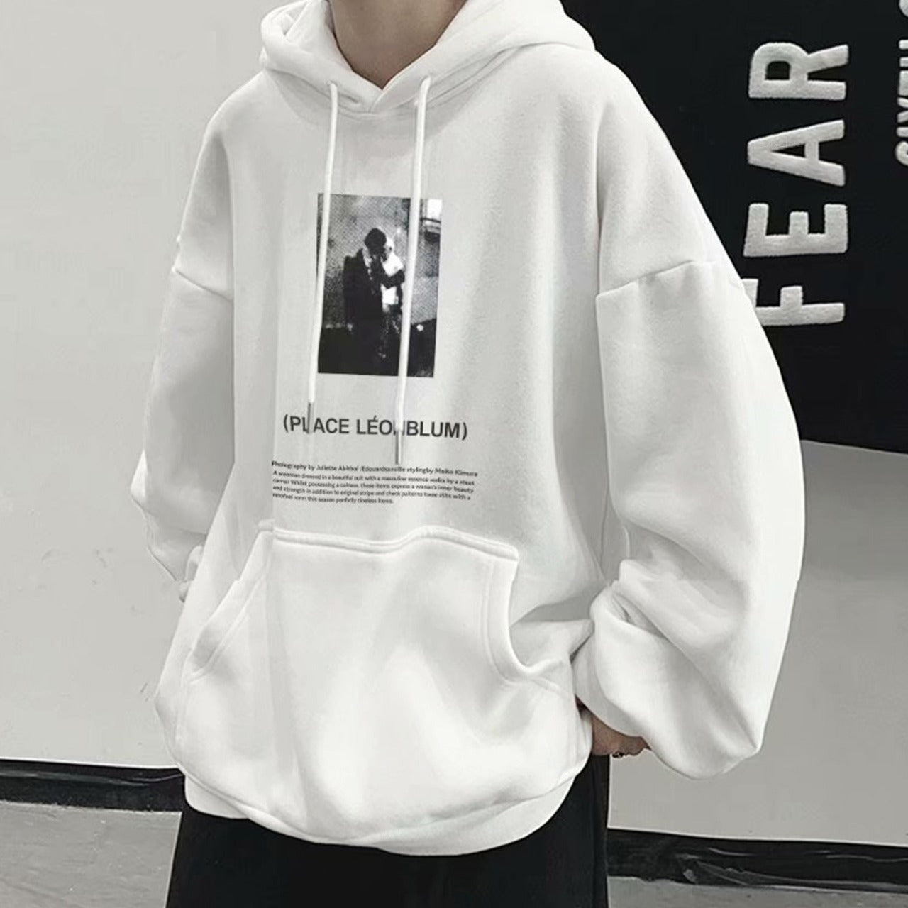 Image Printed Fashion Long Sleeve Hoodies for Men