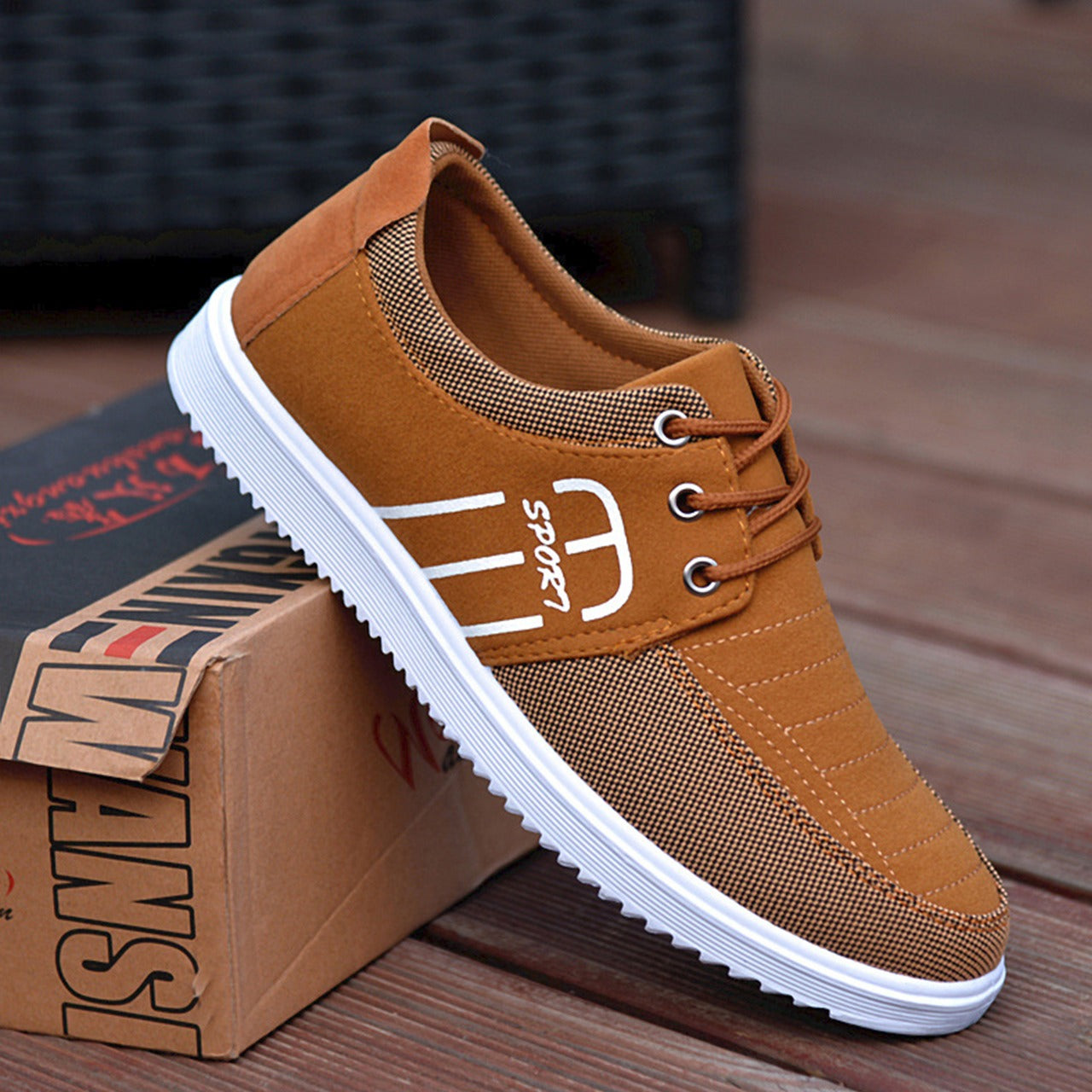 Round Toe Office Fashion Walking Shoes for Men
