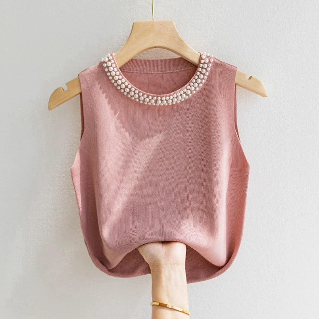 Korean Fashion Vest Knitted Top For Girls
