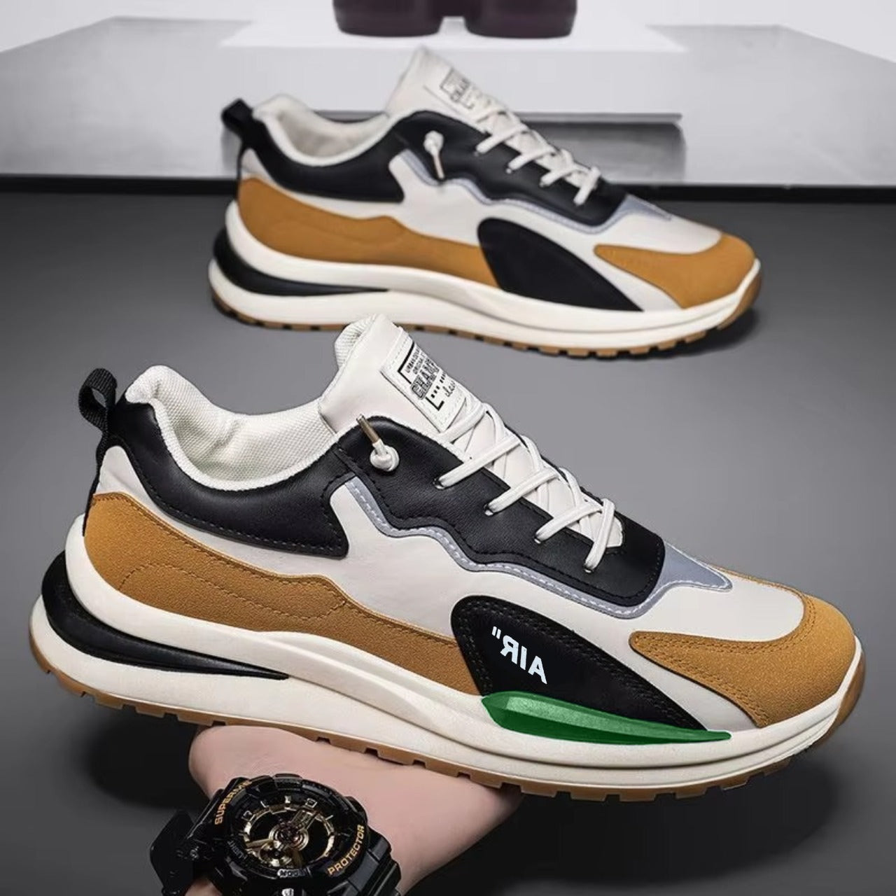 Lace-Up Thick Sole Casual Sneaker Shoes for Men