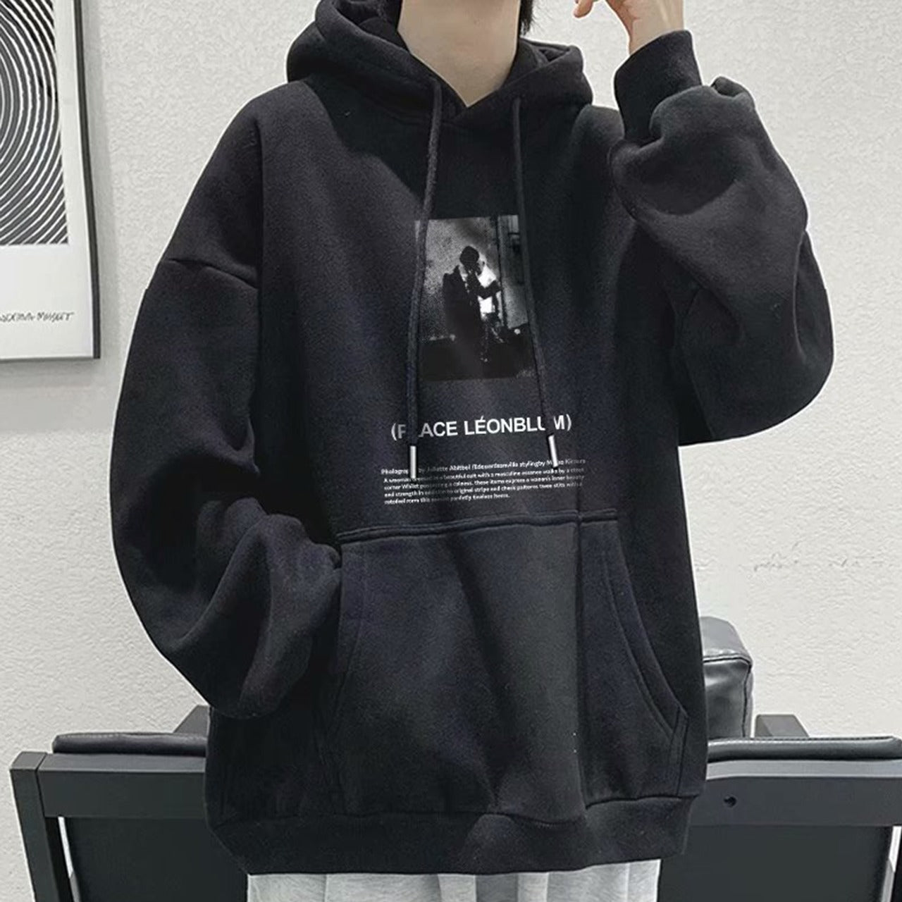 Image Printed Fashion Long Sleeve Hoodies for Men