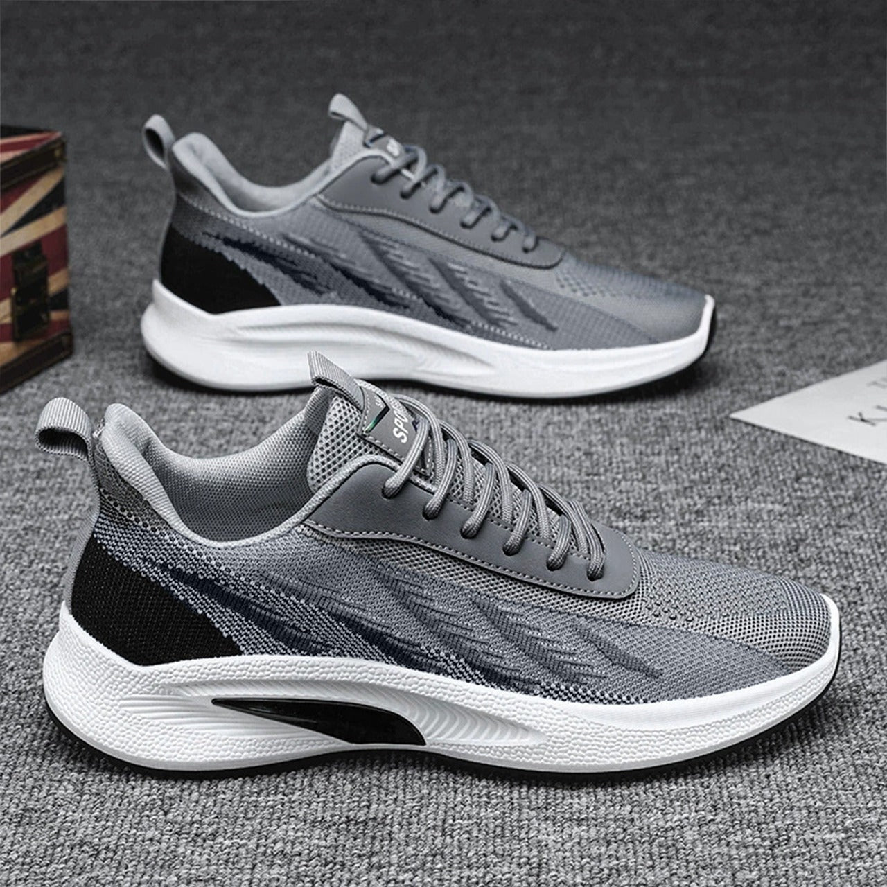 Mesh Multicolor Pattern Casual Sneaker Shoes for Men