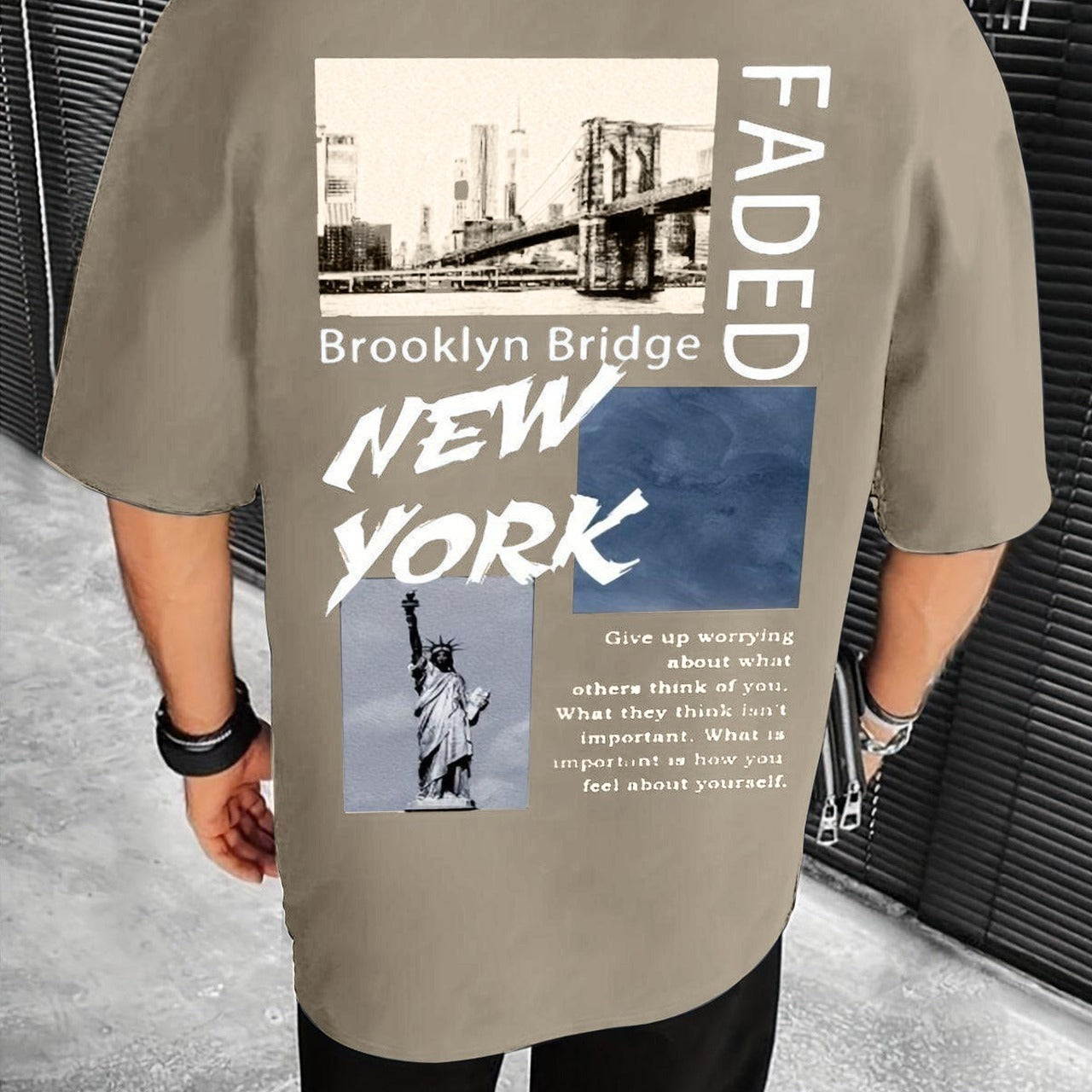 Graphics Printed Oversized Style Casual T-shirt For Men