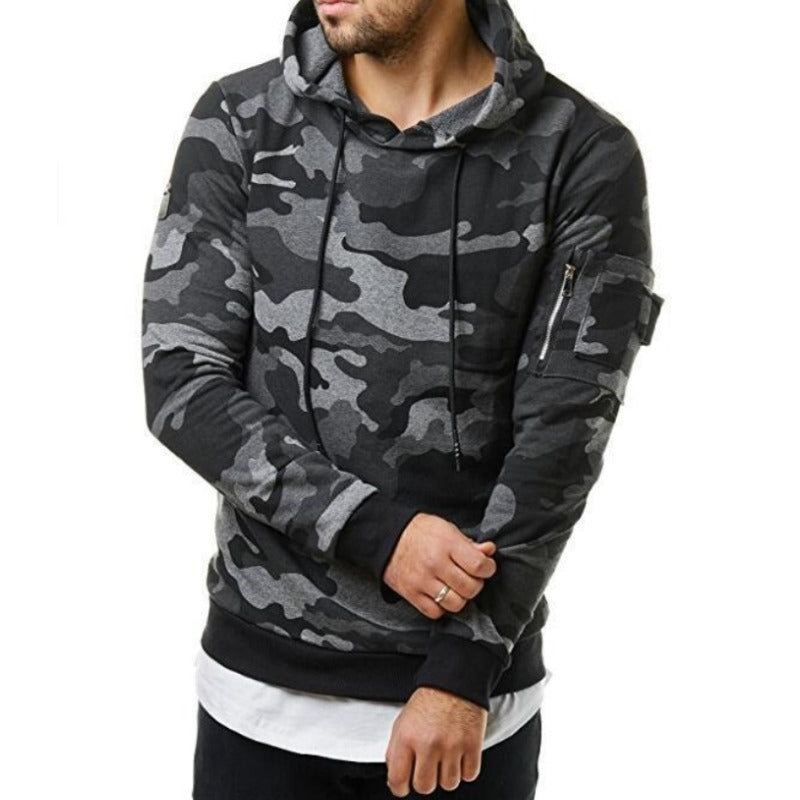 Army Fashion Printed Full Sleeve Hoodies Set for Men