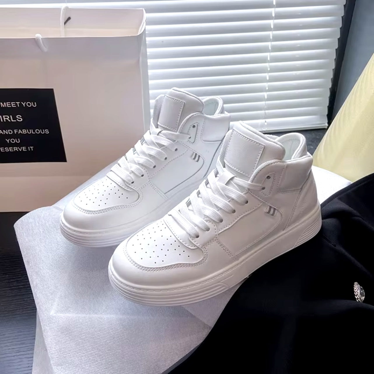 Casual High Top Thick Sole Unisex Shoes