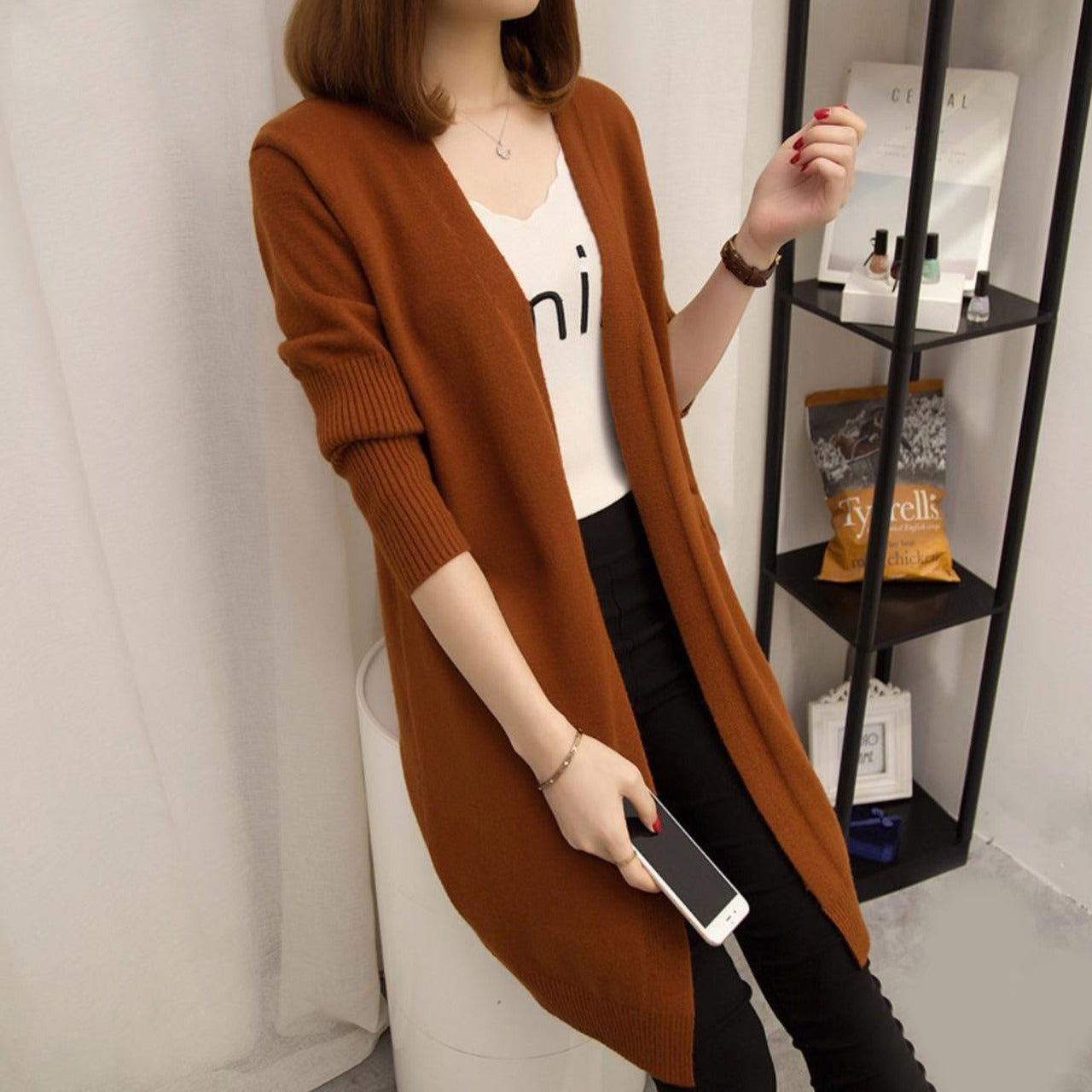 Long Sleeve Fashion Fluffy Long Jumper Suit Crop Top for Women