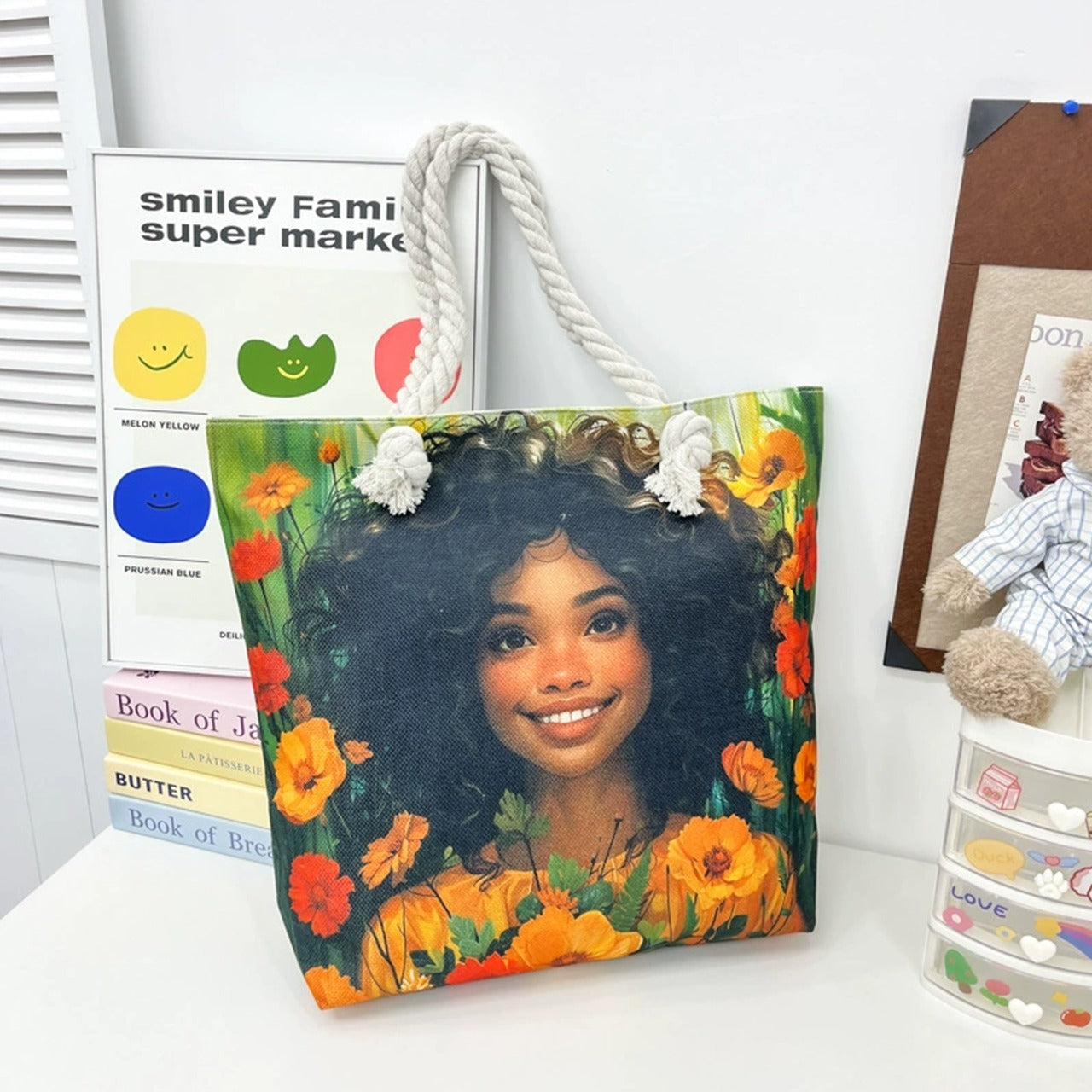 Graphics Anime Printed Tote Large Capacity Bags for Women