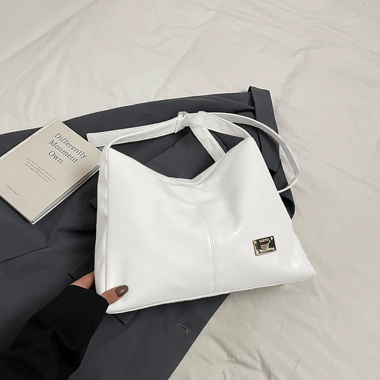Underarm Solid Color Fashion Handbag for Women