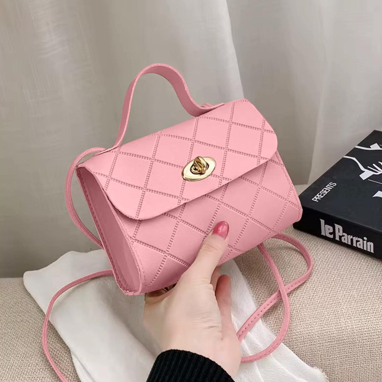 Travel Fashion Solid Minimal Shoulder Handbag for Women