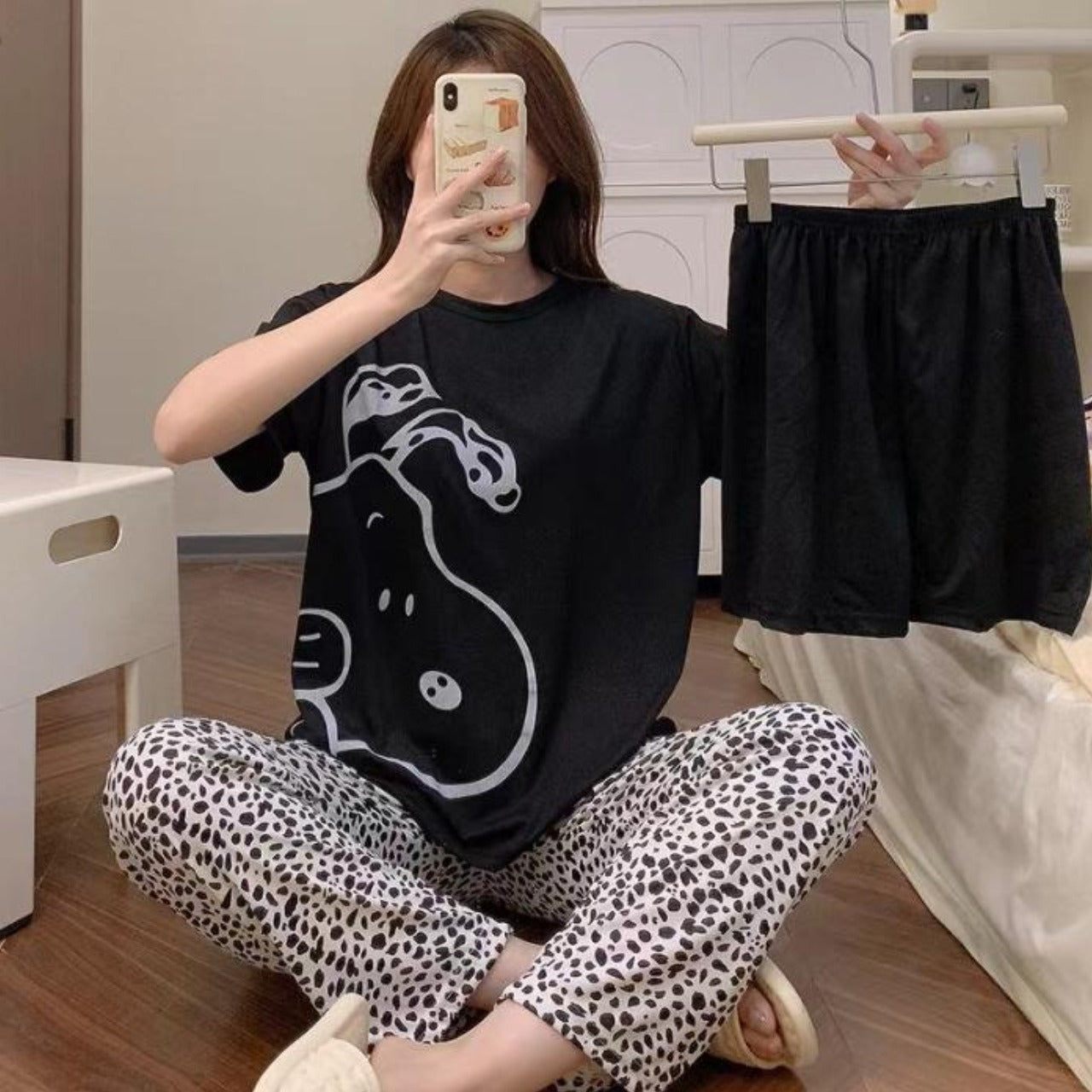Printed Fashion Night Suit T-shirt & Pant for Women