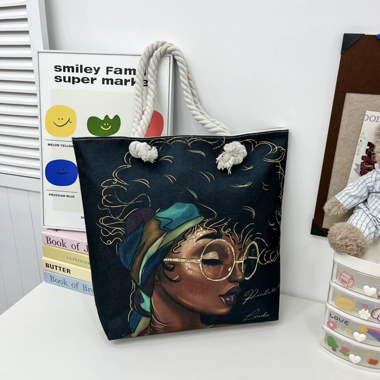 Graphics Anime Printed Tote Large Capacity Bags for Women