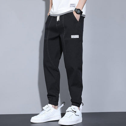 Men Hip Hop Fashion Solid Color Jogger Pants for Men